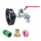thumbnail image 5 of Adaptador IBC Tote, accesorios para tanque IBC Tote, profesional de 3/4 pulgadas, reemplaza la válvula del grifo con conector rápido, barril de tonela Boquilla de latón, 5 of 8
