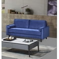thumbnail image 4 of Topline Home Furnishings Sofa with 2 Pillows, Blue Velvet, 4 of 4