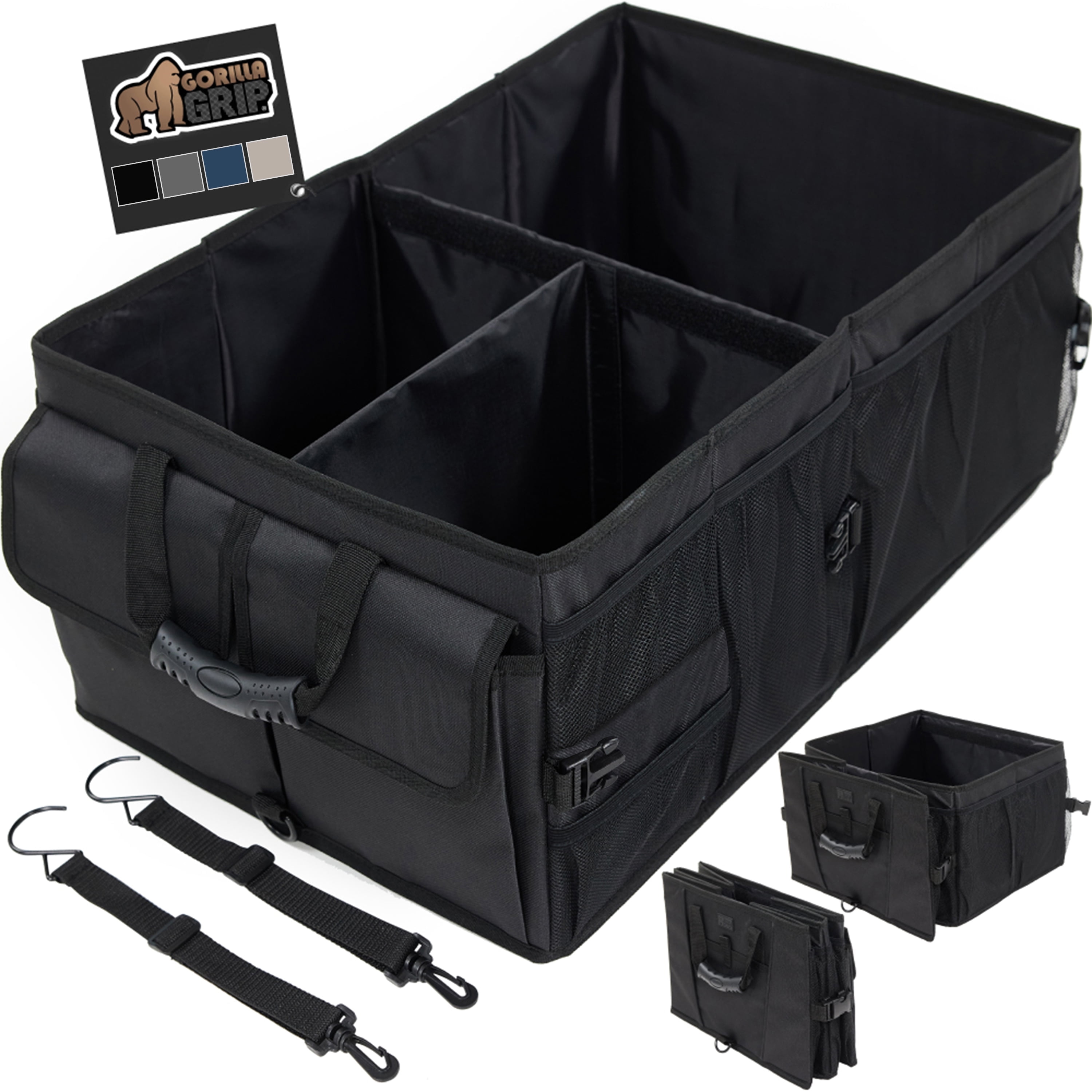 Cshidworld Car Trunk Storage Organizer 4 in 1 Multi Compartment