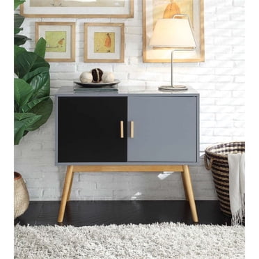 Pemberly Row Modern 48-inch Iron Console Table in Black - Walmart.com