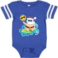 thumbnail image 3 of Inktastic Surfing Santa Boys or Girls Baby Bodysuit, 3 of 5