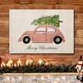thumbnail image 3 of wall26 Canvas Print Wall Art Merry Christmas Tree Vintage Car Celebrations &amp; Holidays Decorative Illustrations Modern Art Scenic Colorful Multicolor Warm for Living Room, Bedroom, Office - 16&quo, 3 of 5