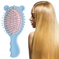 thumbnail image 1 of Fiudx Mini Cepillo para El Cabello con Diseño de Orejas de Gato, Ligero y Desenredante para Viajes, Cerdas Suaves, Solución para El Cuidado Del Cabello, Regalo para Niñas, Peinado para Llevar, Varios, 1 of 6