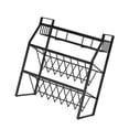thumbnail image 3 of Estante de almacenamiento de cocina Organizador de botellas de condimentos Estante de metal Soporte para botellas de condimentos de encimera, oblicuo Eigraketly HA004803-01, 3 of 7