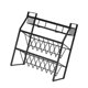 thumbnail image 3 of Estante de almacenamiento de cocina Organizador de botellas de condimentos Estante de metal Soporte para botellas de condimentos de encimera, oblicuo Speravity HA004803-01, 3 of 7