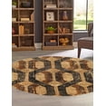 thumbnail image 3 of Rugs.com Saturn Collection Rug – 7 Ft Round Beige Cream Medium Rug Perfect For Kitchens, Dining Rooms, 3 of 6