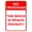Warning Sign 2, variant on Warning Notice Do Not Block Sidewalk Bilingual Sign 8"x12" - Aluminum Tin Safety Decor for Home Business Street Sidewalk