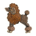 thumbnail image 2 of Eosunjian Creative Cute Poodle Dog Shape Brooch Sparkling Rhinestone Coat Lapel Pin Dress Shawl Scarf Hat Animal Badge Jewelry Gift Champagne, 2 of 13