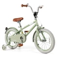 thumbnail image 1 of Costway Vélo pour Enfants 16 Pouces avec Selle et Guidon Ajustables, Roues Stabilisatrices Amovibles, Frein à Main, Vert, 1 of 10
