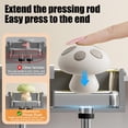 thumbnail image 5 of Toilet Flush Button Extended Press Rod Mushroom Shaped Bathroom Toilet Tank Lever Handle Replacement Soft Silicone Press Kit Easy Install Adhesive （Gray）, 5 of 7