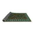 thumbnail image 2 of Ahgly Company Indoor Rectangle Persian Turquoise Blue Traditional Area Rugs, 8' x 12', 2 of 4