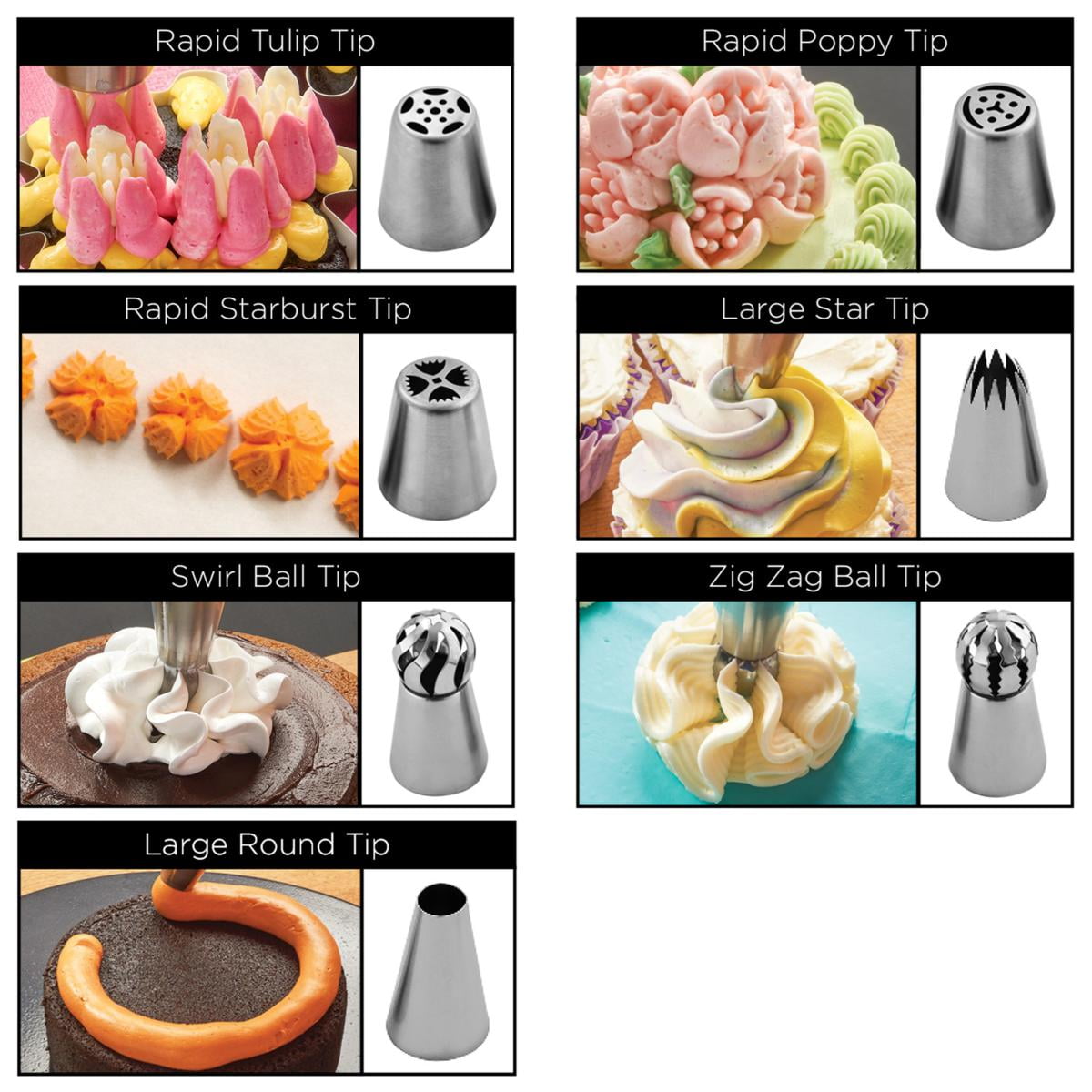 Wolfgang Puck 15-Piece Cookie Press Set with Decorating Tips