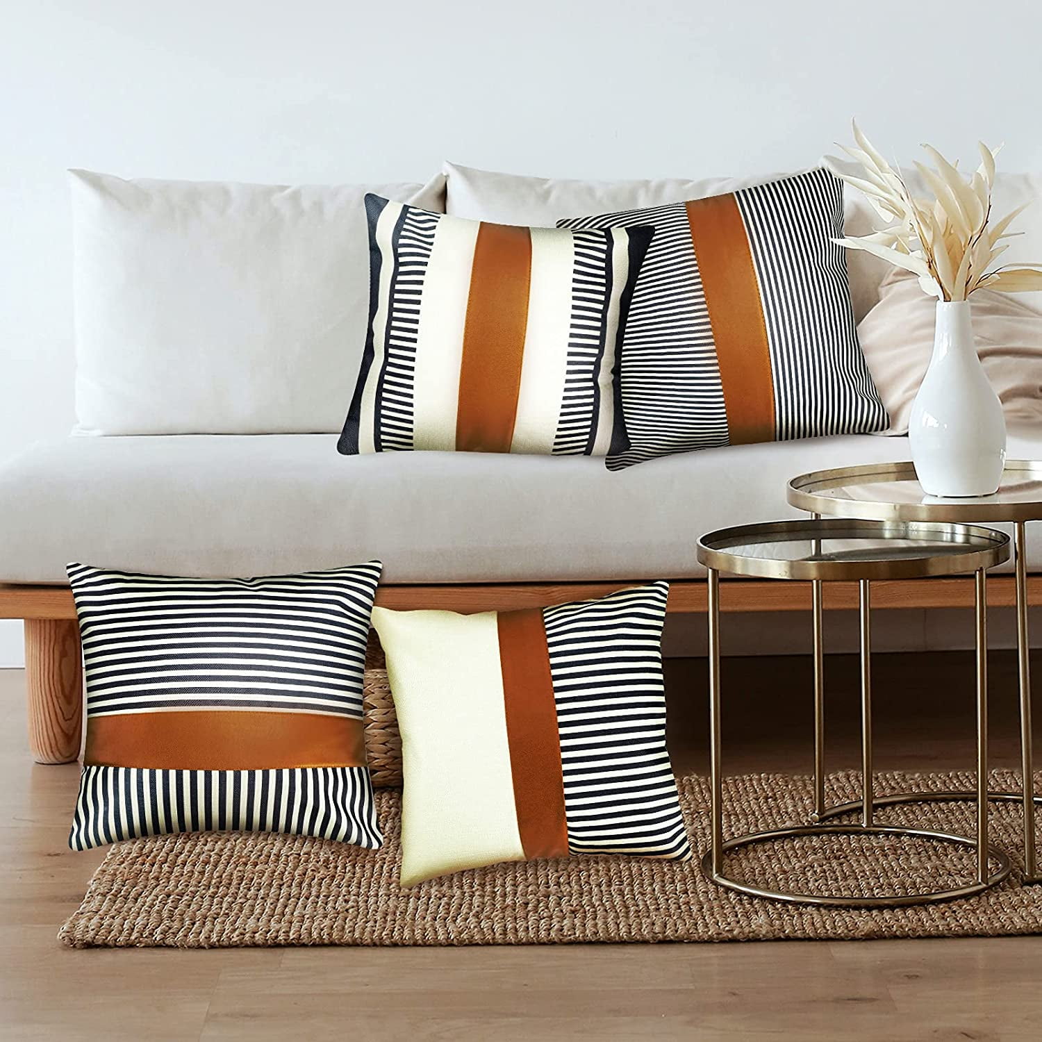 Leather throw pillows for sofa sales