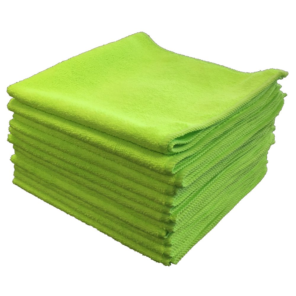 Shine Doctor Microfiber Towels 16" x 16" Green(Qty. 12) Ultra