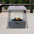 thumbnail image 3 of Outdoors Fire Pit Heat Deflector, Fire Pit Burner Cover Square for Linear Drop-in Burner Pan, Fire Pit Lid, Stainless Steel Pushes Heat Down and Out,, 3 of 6