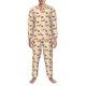 thumbnail image 3 of Balery Dachshund Pijama para Hombre de Dos Piezas con Manga Larga, Conjunto de Dormir y Descanso Suave con Bolsillos-Large, 3 of 7