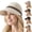 Beige, variant on Women's Wide Brim UV Sun Hat, Color Block Equestrian Bucket Hat, Adjustable Back Strap Summer Visor Hat, Lightweight Outdoor Travel Hat