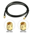 thumbnail image 2 of Uxcell 3ft RG58 50 Ohm Antenna Extension Cable SMA Male to SMA Male Coaxial Cable Metal Black 2pcs, 2 of 5