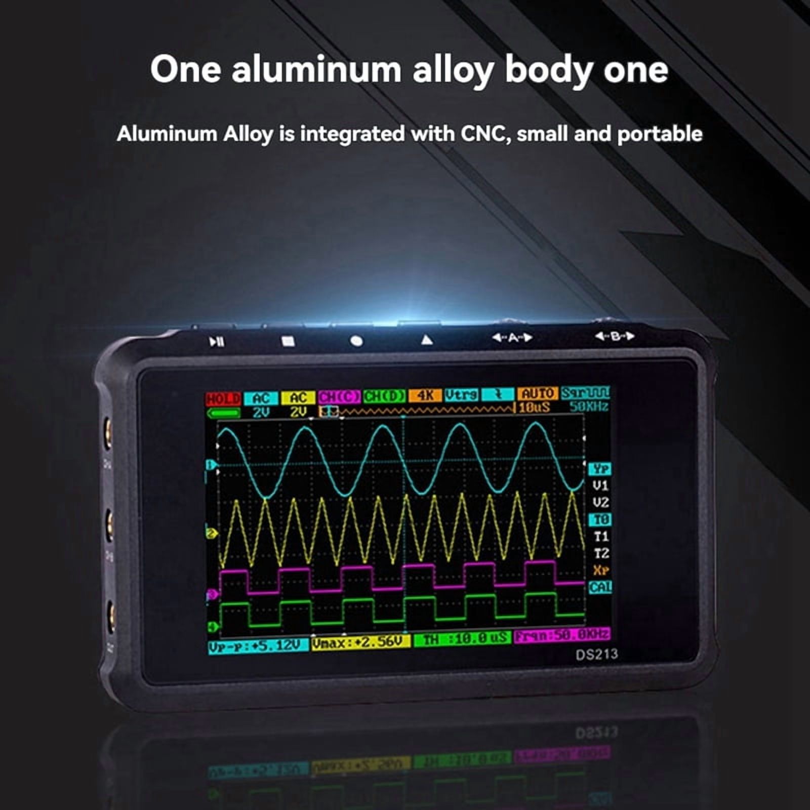 LA104 Digital Logic Analyzer Screen 4 Channels Oscilloscope SPI IIC UART Programmable 100M Sa/S Max Sampling Rate