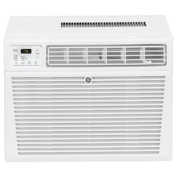 Ge 8 000 Btu 115 Volt Smart Window Air Conditioner With Remote Aeg08lz White Walmart Com Walmart Com