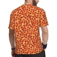 thumbnail image 2 of Wukai Pizza Print Men's Short-Sleeved Mesh T-Shirt,Quick-Dry Short Sleeve Workout T-Shirt-X-Small, 2 of 8