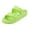 Fluorescent Green, variant on Womens Sandals Adjustable Double Buckle Strap Waterproof EVA Flat Slides,Fluorescent Green,Sizes 7
