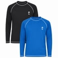 thumbnail image 4 of iXtreme Boys Rash Guard - 2 Pack Quick Dry UPF 50+ Sun Protection Swim Shirt for Boys (8-18), 4 of 7