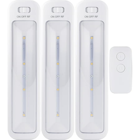 GE Wireless Remote LED Light Bars, Battery-Operated, White, 3-Pack, (Best Led Refugium Light)