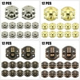 thumbnail image 4 of GDHOME 5/12set Jewelry Box Hasp Clasp Suitcase Wood Chest Cabinet Decorative Lock Latch, 4 of 5