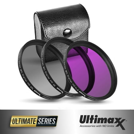 ULTIMAXX 3 Piece Multi Coated HD Filter Kit 72mm (UV, CPL, FLD) BRAND