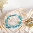 thumbnail image 3 of Beautiful in Blue Turquoise, Beads, & Shell Floral Inspired Statement Necklace, 3 of 5