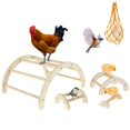 thumbnail image 1 of 4Pcs Chicken Perch Toys with Net Bag Strong Roosting Bar for Brooder Wooden Chicken Roosting Perch Easy to Assemble Chick Perch Stand Fun Chicken Toy Stand, 1 of 10