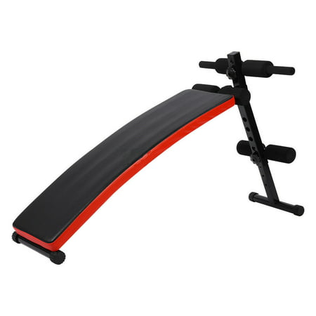 Pro Sit Up Bench, Curved Arc-Shape Weight Exercise Sit Up Bench Flat Crunch Board for Ab Fitness (Best Workout For Curves)