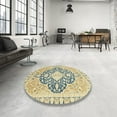 thumbnail image 3 of Ahgly Company Indoor Rectangle Abstract Brown Gold Geometric Area Rugs, 6' x 9', 3 of 6