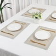 thumbnail image 7 of Unique Bargains 8 Pack Place Mats for Dining Table Decor Wipeable Table Mat Beige, 7 of 7