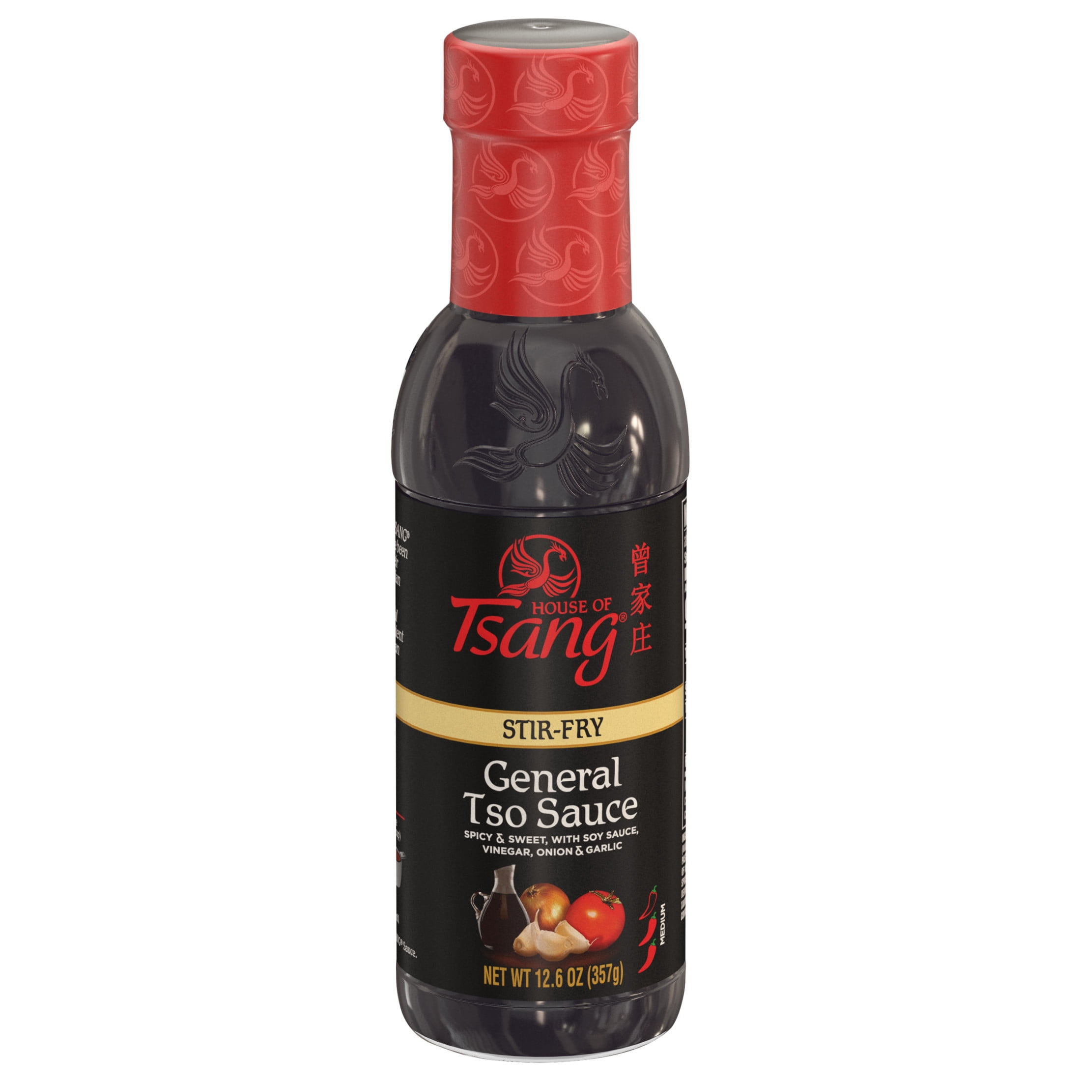 (2 pack) HOUSE OF TSANG General Tso Stir-Fry Liquid Sauce, Shelf-Stable, 12.6 oz Glass Bottle