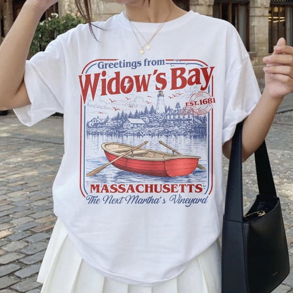 Greetings From Widow Bay Shirt, Halloween shirt, Coastal Horror Club, New England Gift, Mystery TV Fan Tee