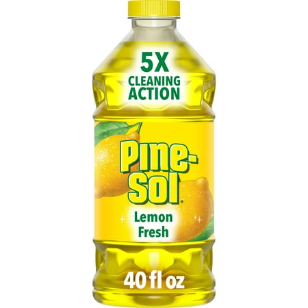 Pine-Sol Multi-Surface Floor Cleaner, Lemon, 40 Fluid Ounces