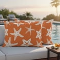 thumbnail image 4 of Outdoor Waterproof Pillow Covers Summer Marine Life Starfish Decorative Throw Pillow Protectors,Pillowcase Cushion Cases for Patio Sofa Garden Couch,20x12in,Pack of 2, 4 of 13