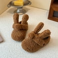 thumbnail image 5 of FUZHIQ Christmas Slippers for Girls Size 13 Toddler Slippers Girls Winter Slippers Soft Sole Non Indoor Warm Cozy Home Comfort Cute Orange Design Soft Rabbit Warm Winter House Shoes, 5 of 7