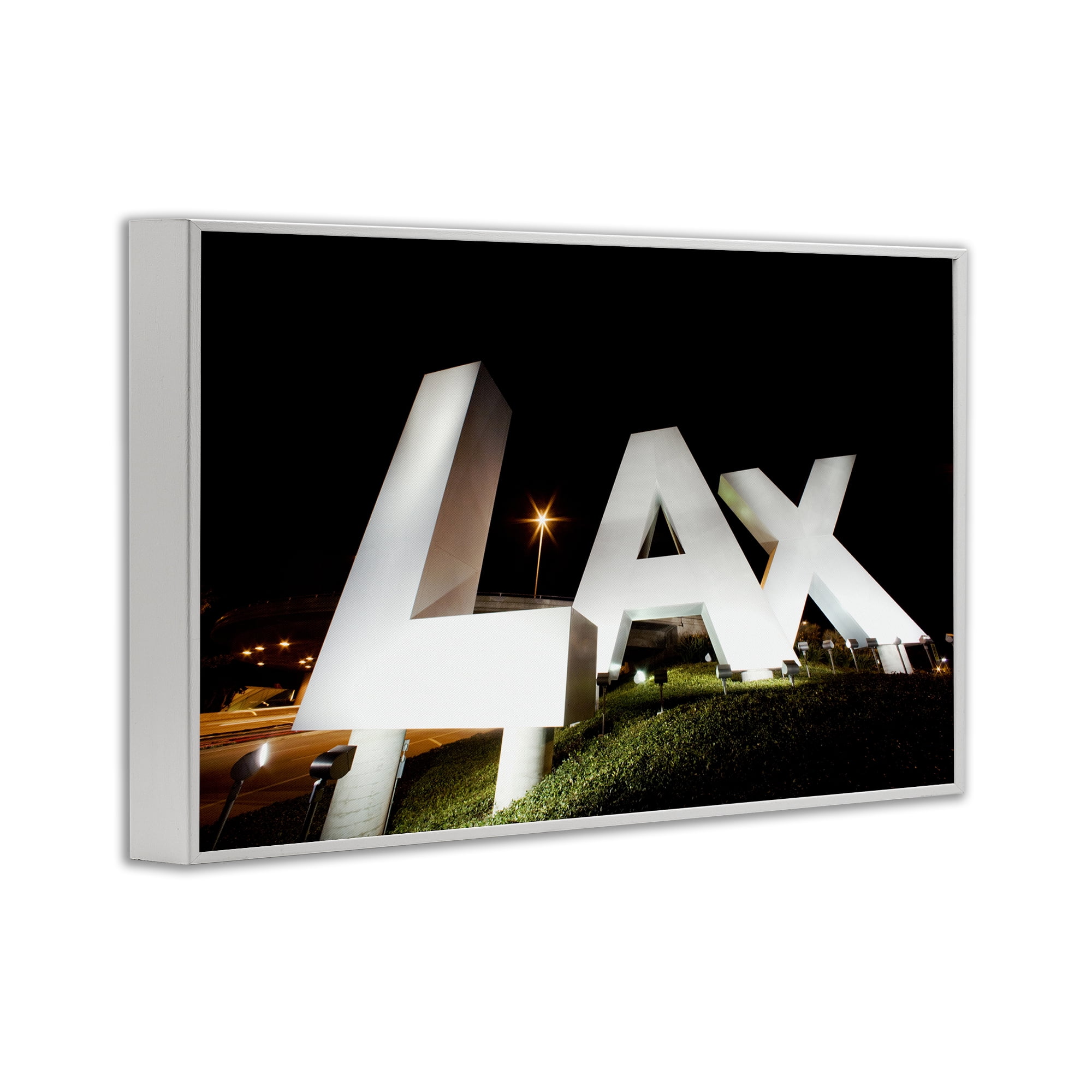 Stupell Industries LA Airport Structure White Framed Giclee Art, design by Scott Stulberg