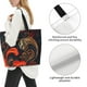 thumbnail image 3 of Disketp Fiery Floral Pattern Bolsa Tote Estampada para Mujer, Bolso de Hombro y de Mano para Compras y Viajes, 3 of 8