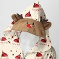 thumbnail image 5 of Uaswgudfs Matching Family Pajamas Set Christmas Pjs Set Zipper Jumpsuit with Elk Antler Hood Cute Jammies Loungewear, 5 of 5