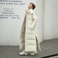 thumbnail image 2 of Chaqueta de algodón de plumón para mujer, chaqueta de algodón hasta la rodilla, chaqueta de algodón ajustada, chaqueta exterior larga y gruesa, 2 of 6