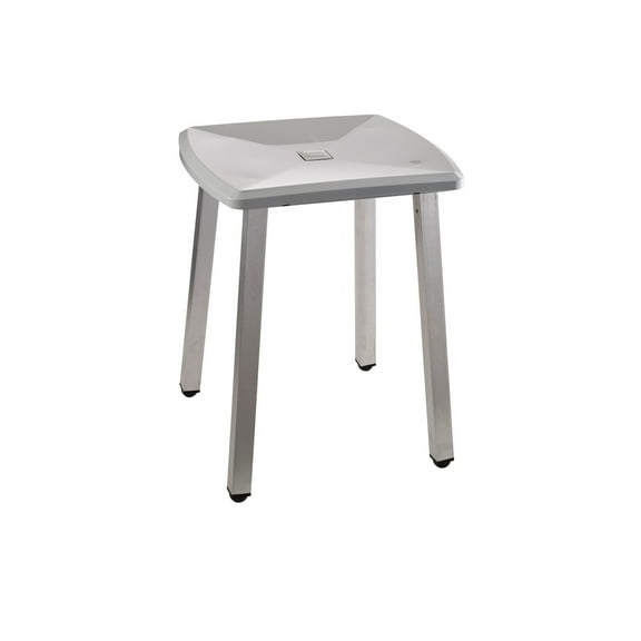 Shower Stool Bench - Bathroom Seat for Shower, Tub, Sink - HomeStock Coastal Cool