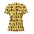 thumbnail image 4 of Naloa Car Tent Trees Print T-Shirts Short Sleeve V Neck Tees for Women Fashion Tops Trendy Lightweight Soft Casual Summer Outfits Clothes, 4 of 5