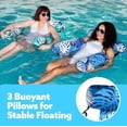 thumbnail image 5 of Inflatable Pool Mattress for Adults, Floating Hammock & Chair | Water Lounge for Pool Parties, Beach Fun & Relaxing Summer Green, 5 of 5