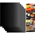 thumbnail image 2 of Tapis de Barbecue - Ustensiles pour PLANCHA de BBQ - Ensemble de 5 Tapis en Papier Cuisson - Antiadhésifs et Réutilisables, 2 of 4