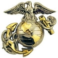 thumbnail image 2 of Eagle Emblems P10244 Pin - USMC, Emblem, B2 Left - Collard - Gold & Silver - 1 in., 2 of 2