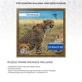 thumbnail image 2 of ArtToFrames 23.85x23.85 Inch - 60.6x60.6 CM Gold Puzzle Frame for 1000 piece Puzzles.1.40 Inch Custom Wood Puzzle Frames, Gold with beads - Comes with Economy Acrylic, 2 of 6